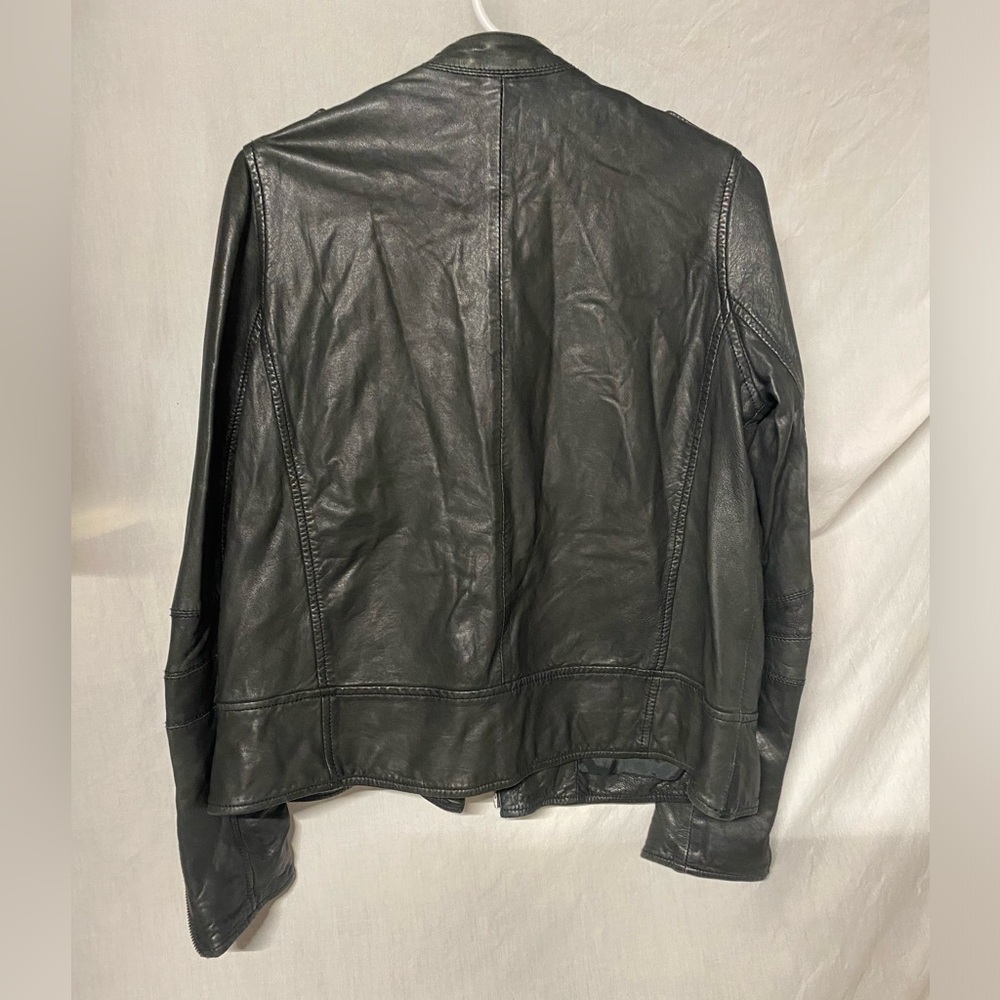 Madewell Moto Genuine Soft Leather Jacket sz XS - Picture 2 of 13